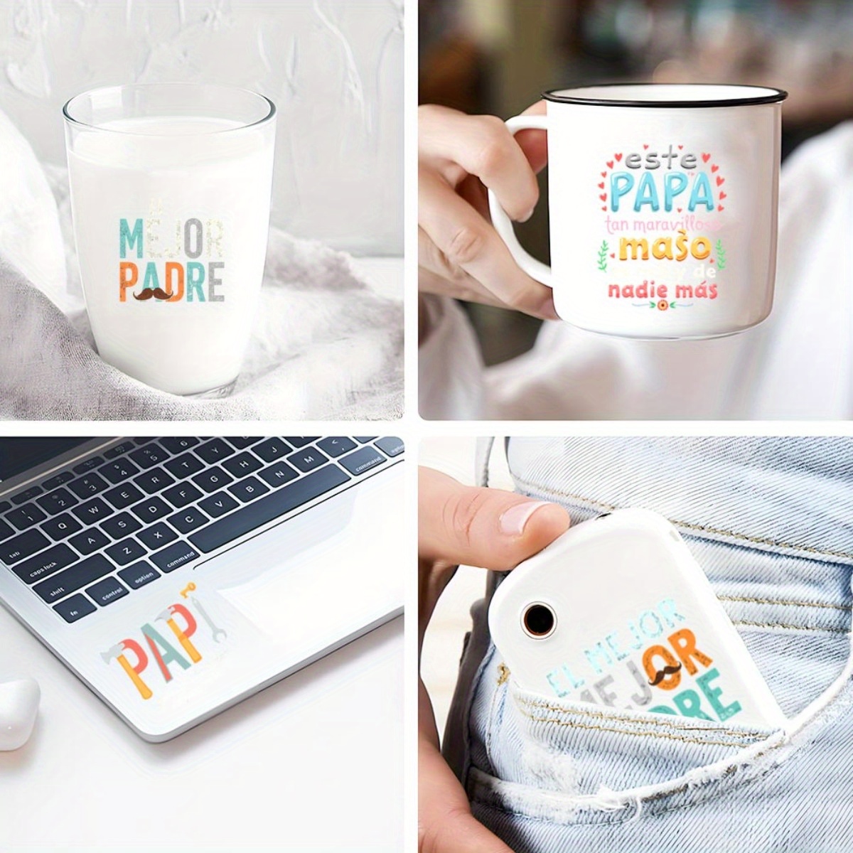 24Pcs/Set Father's Day Quotes  – Rdta Tank Glass recenzja i cena