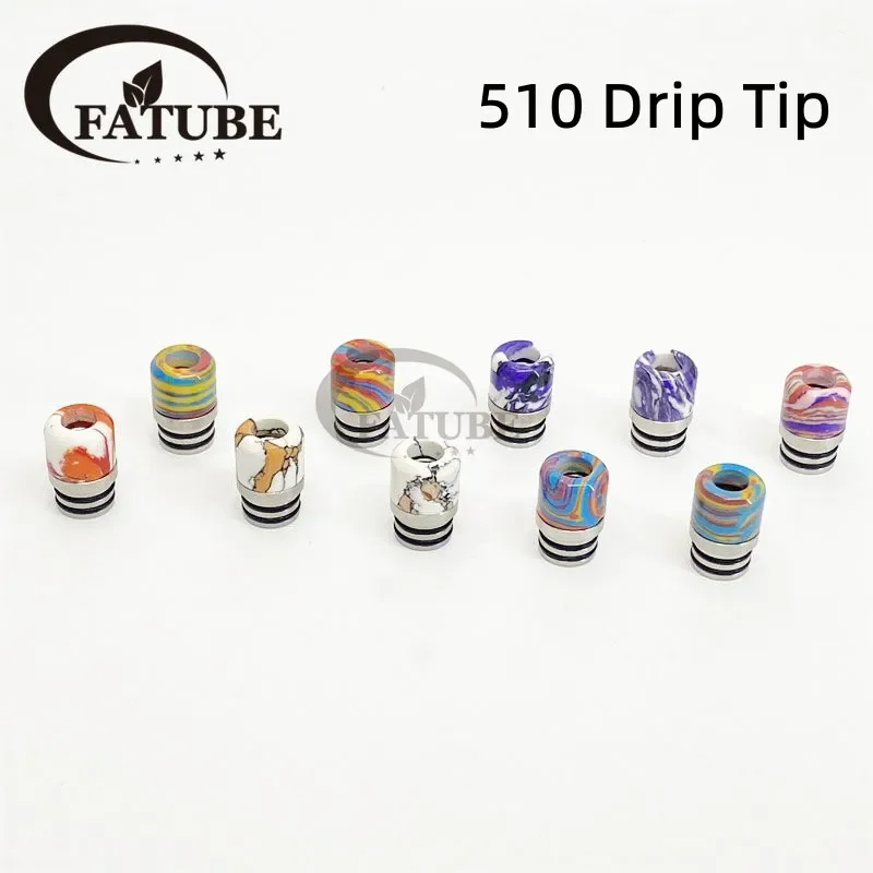 1PC/10PCS 510 Stainless Steel  – Drip Tip Resin recenzja i cena