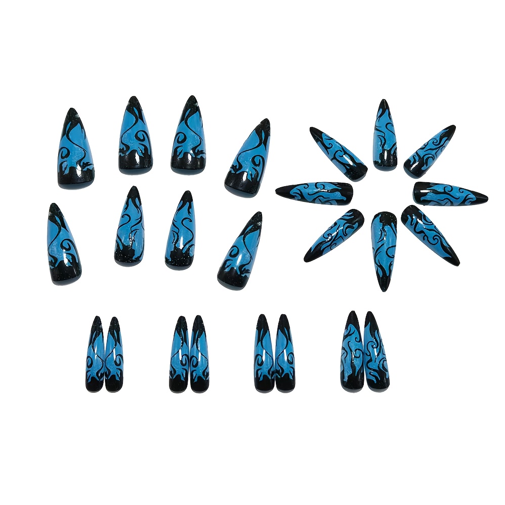 Long Pointed Press On Nails wi – Drip Tip Resin recenzja i cena