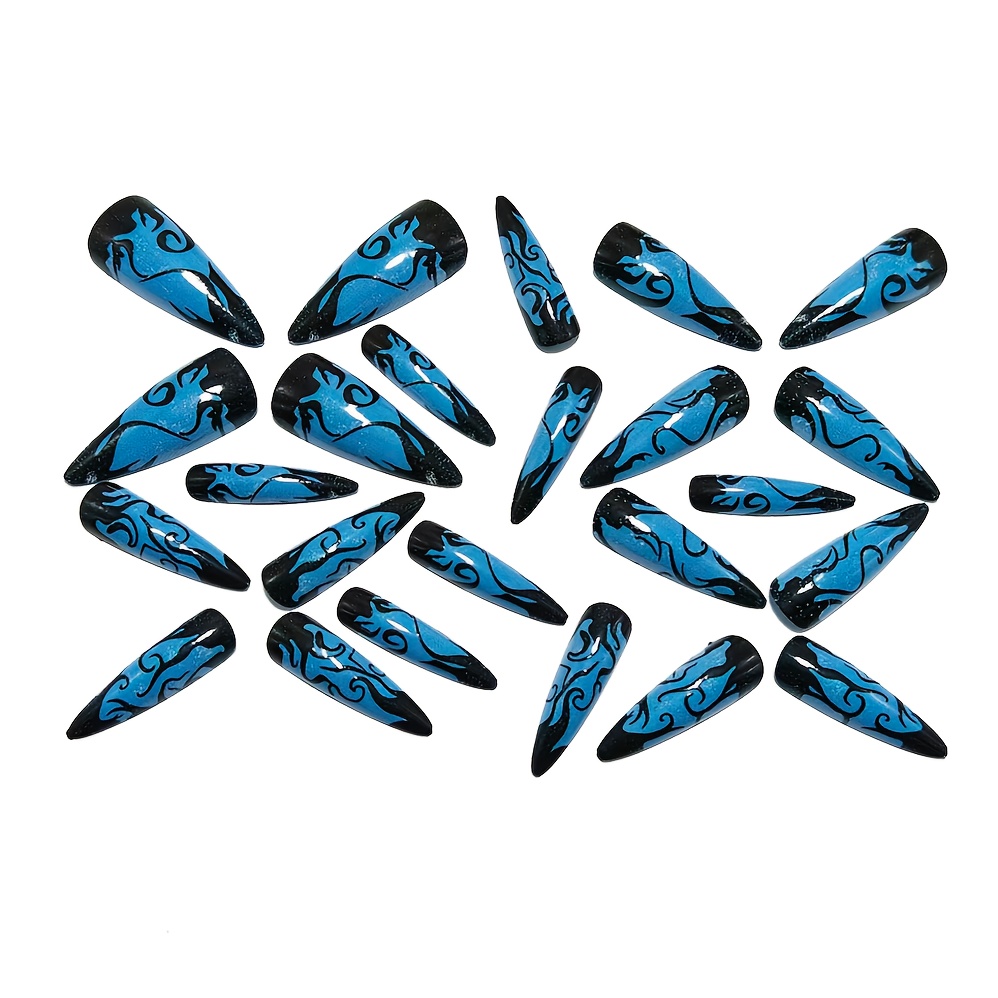 Long Pointed Press On Nails wi – Drip Tip Resin recenzja i cena