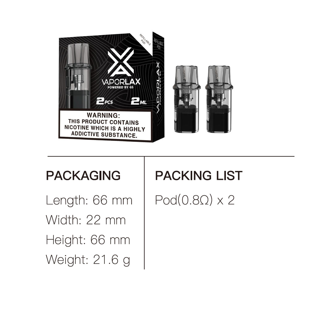 VaporLax Nano Cartridge 2ml wi – Vaping Area recenzja i cena