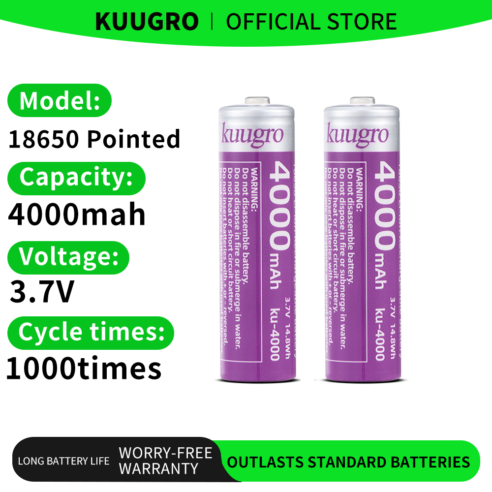 Kuugro 18650 4000mAh Pointed H – Vape Battery 18650 recenzja i cena