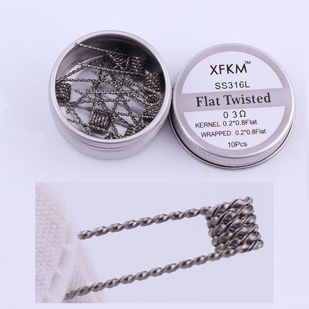 SS316L 10Pcs/Box Prebuilt Coil – Clapton Wire Pre Built recenzja i cena