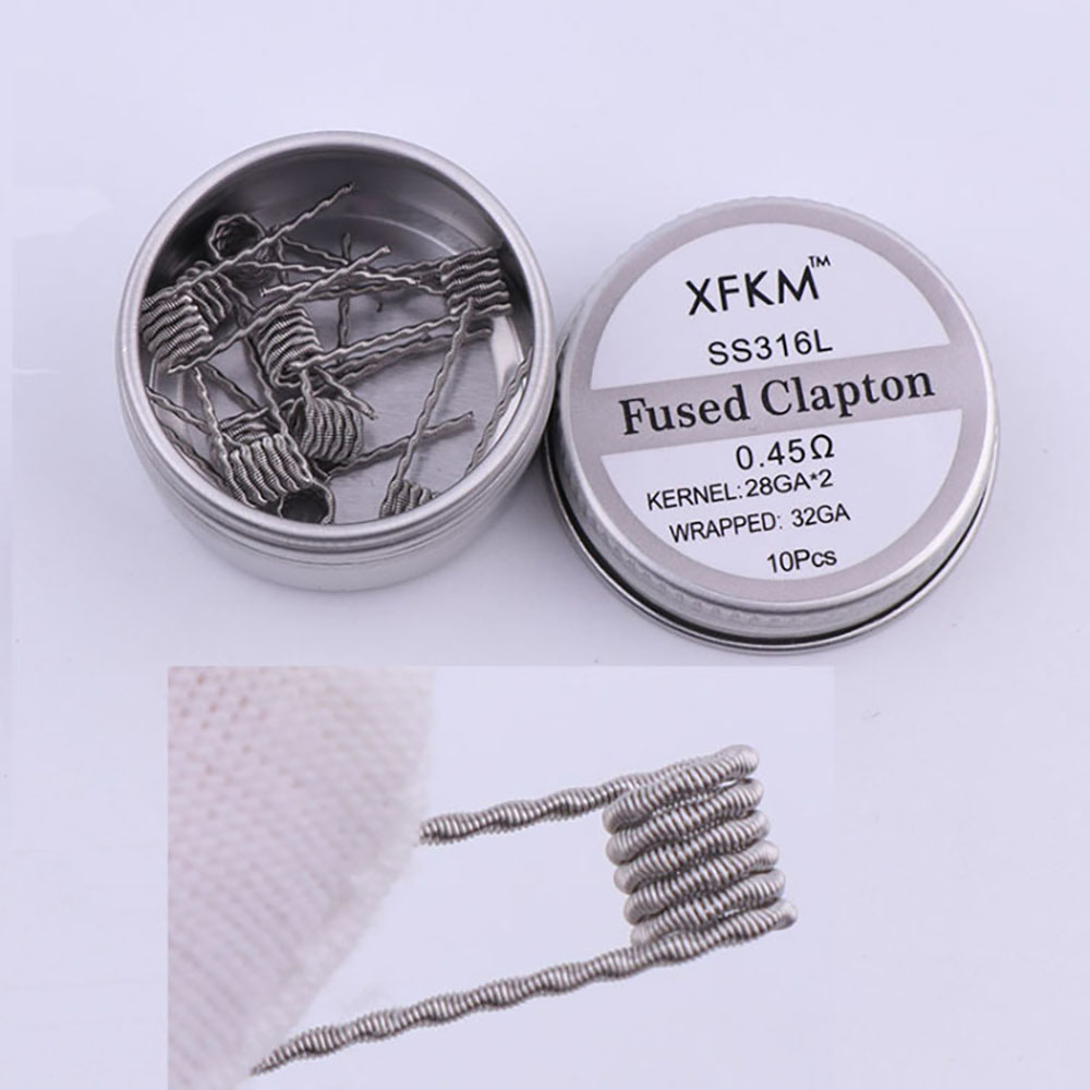 SS316L 10Pcs/Box Prebuilt Coil – Clapton Wire Pre Built recenzja i cena