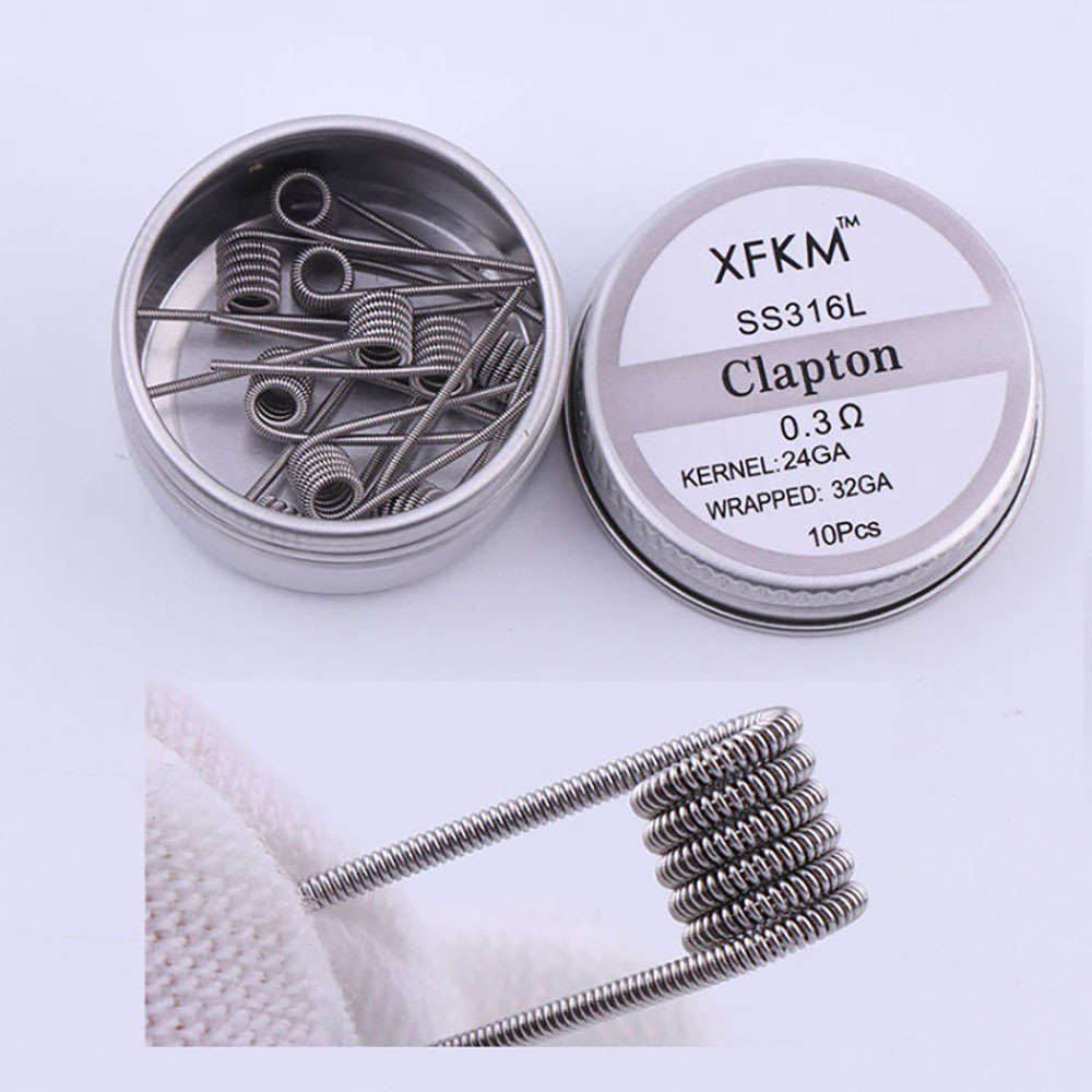 SS316L 10Pcs/Box Prebuilt Coil – Clapton Wire Pre Built recenzja i cena