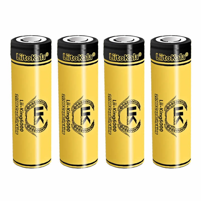 4pcs LiitoKala 3.7V 18650/2170 – Vape Battery 18650 recenzja i cena
