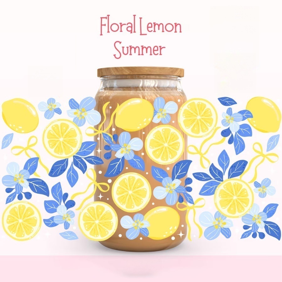 Lemon Floral UV DTF Transfer S – Rdta Tank Glass recenzja i cena