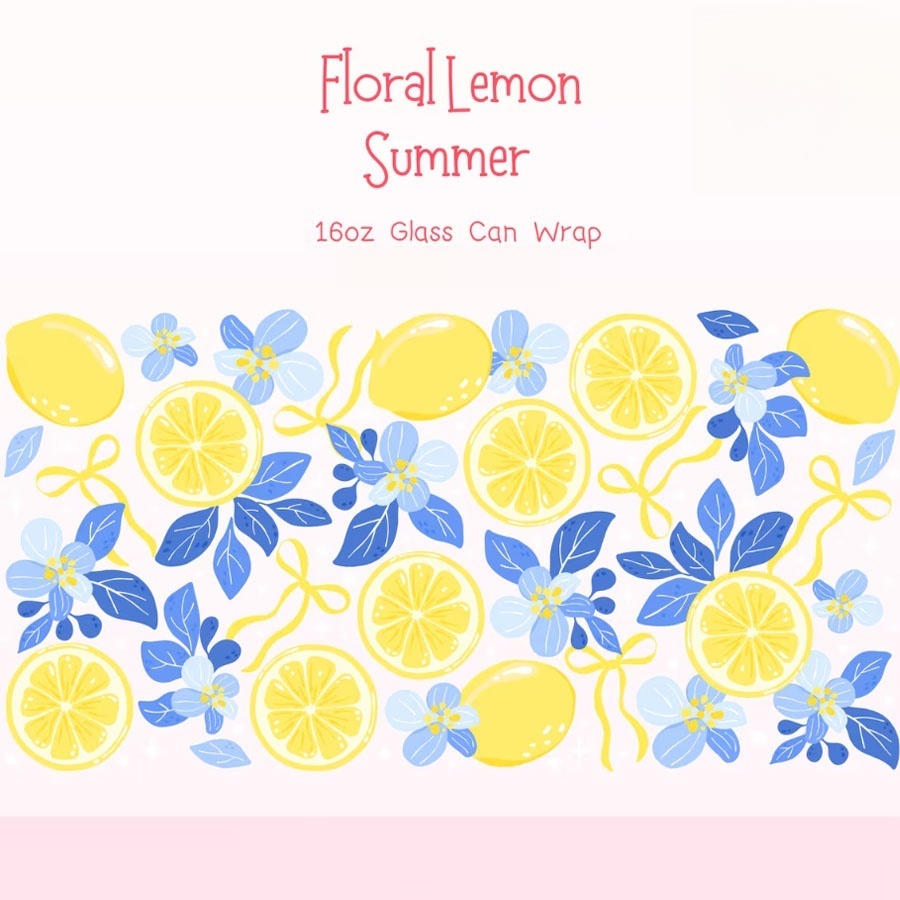 Lemon Floral UV DTF Transfer S – Rdta Tank Glass recenzja i cena