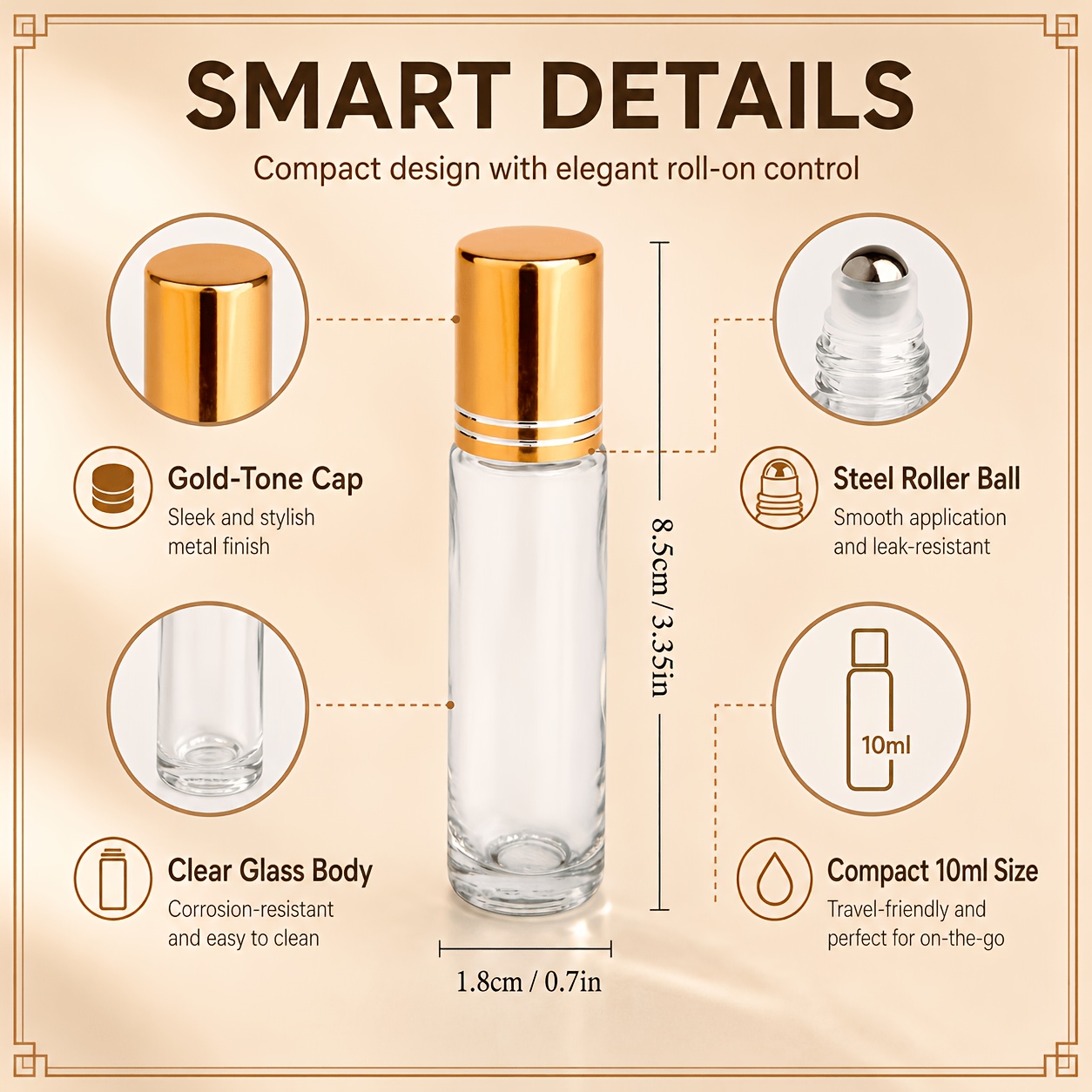 7/14pcs Glass Roll on Bottle 1 – Juice Bottle Dropper recenzja i cena