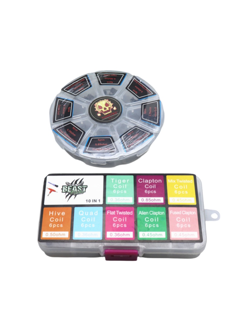 48Pcs/Set Pre Built Coils RTA  – Clapton Wire Pre Built recenzja i cena