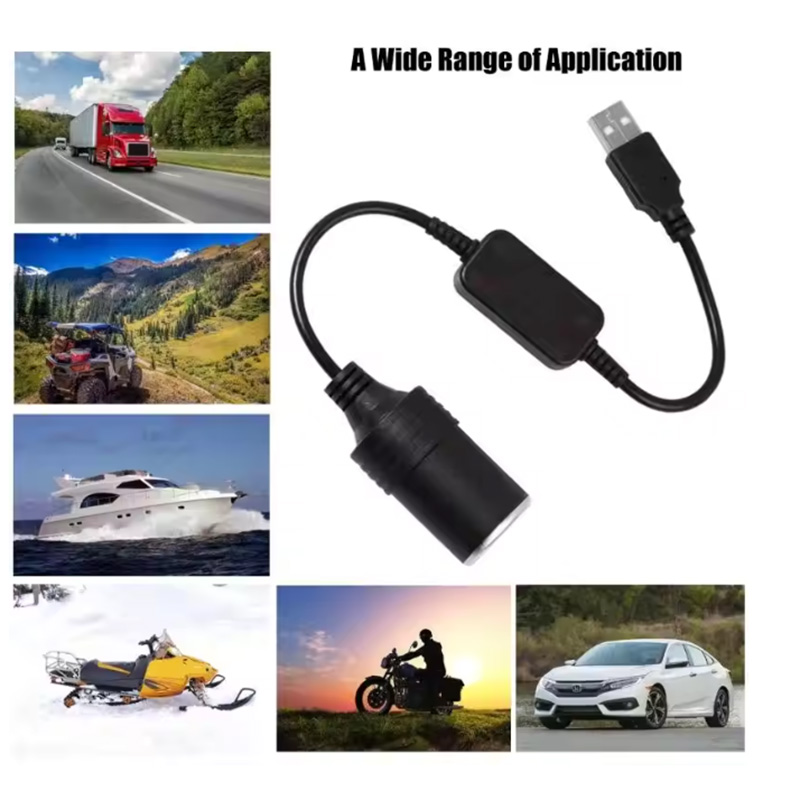 1pc 5V 2A USB To 12V Cigarette – Accessories For Vaping recenzja i cena