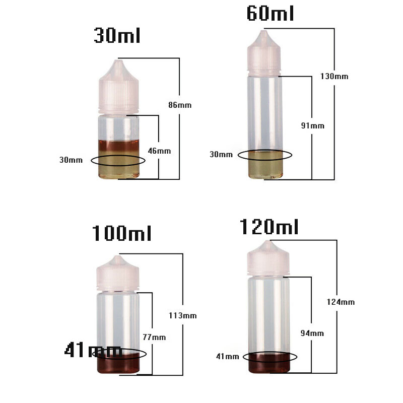 5pcs 30ml/60ml/100ml/120ml Pla – Juice Bottle Dropper recenzja i cena