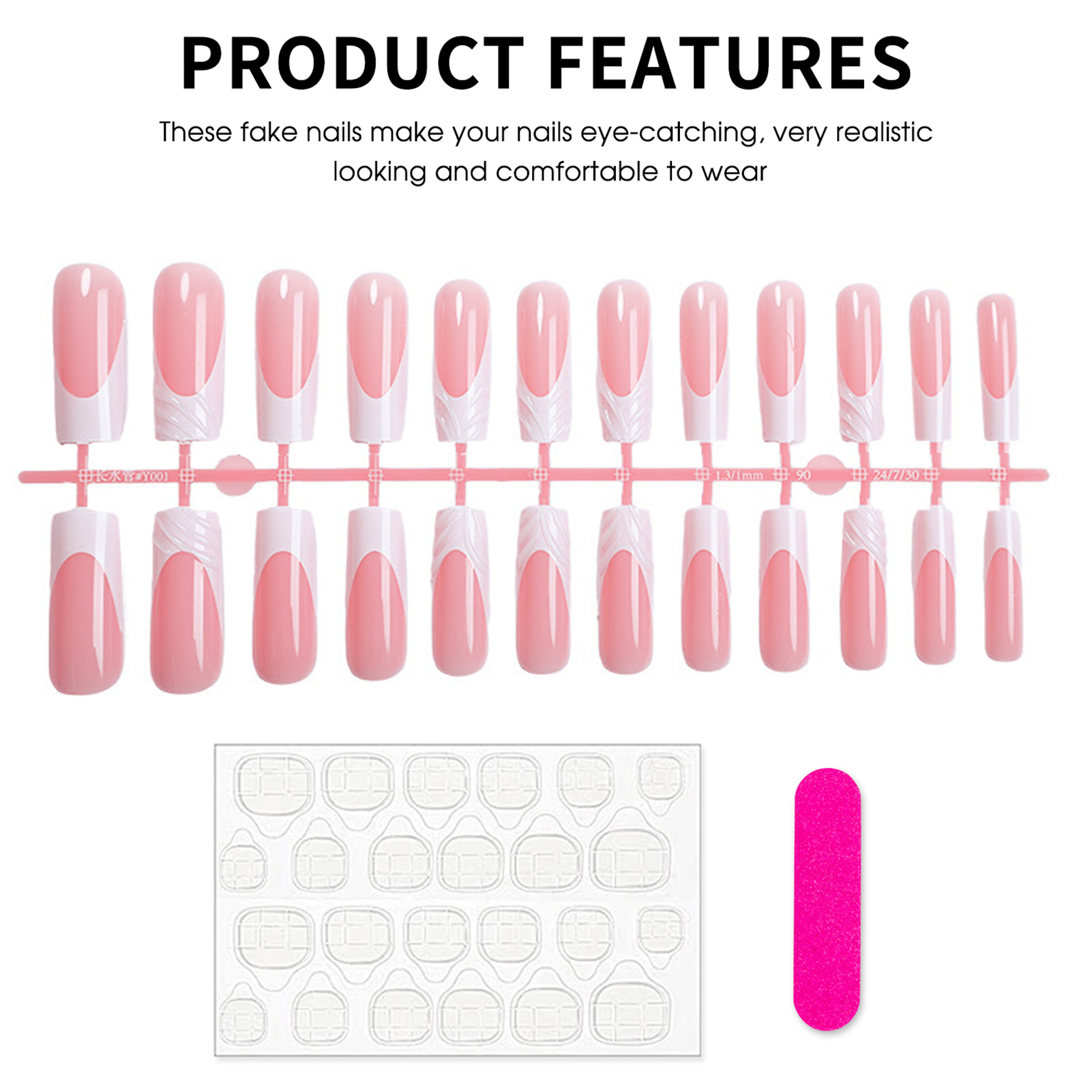 24Pcs Long Square Head Nails S – Drip Tip Resin recenzja i cena