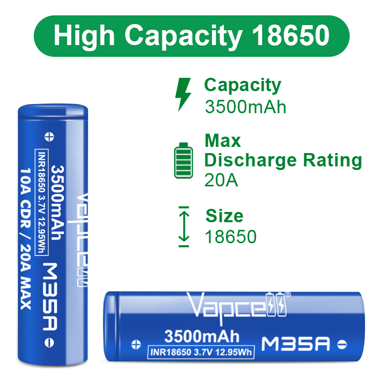 Original Vapcell M35A 18650 M3 – Vape Battery 18650 recenzja i cena