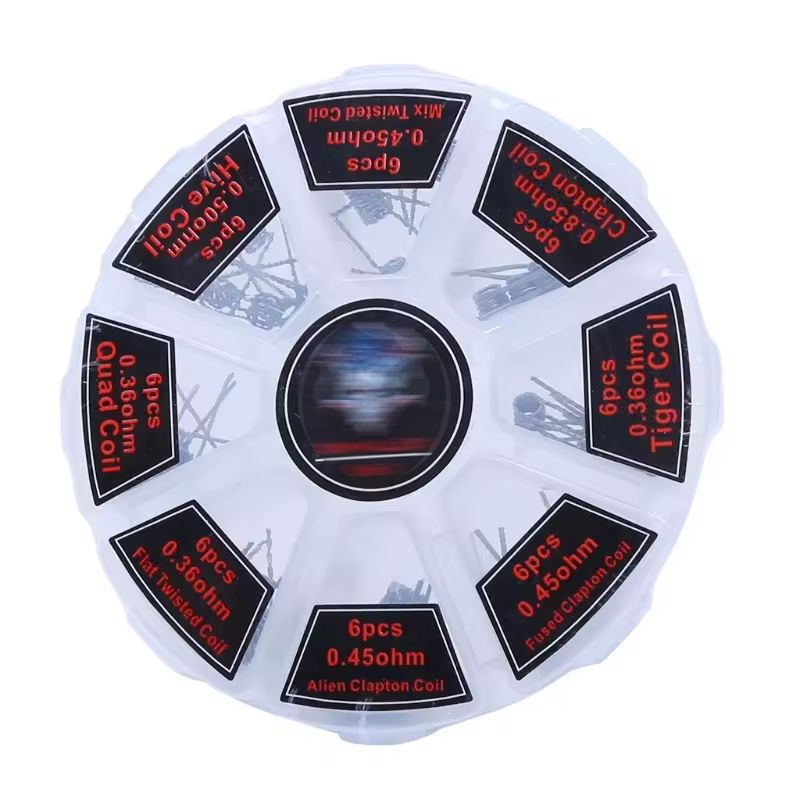 48Pcs/Set Pre Built Coils RTA  – Clapton Wire Pre Built recenzja i cena