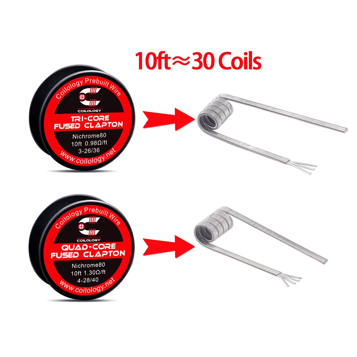 10ft Prebuilt wire Tricore/qua – Clapton Wire Pre Built recenzja i cena