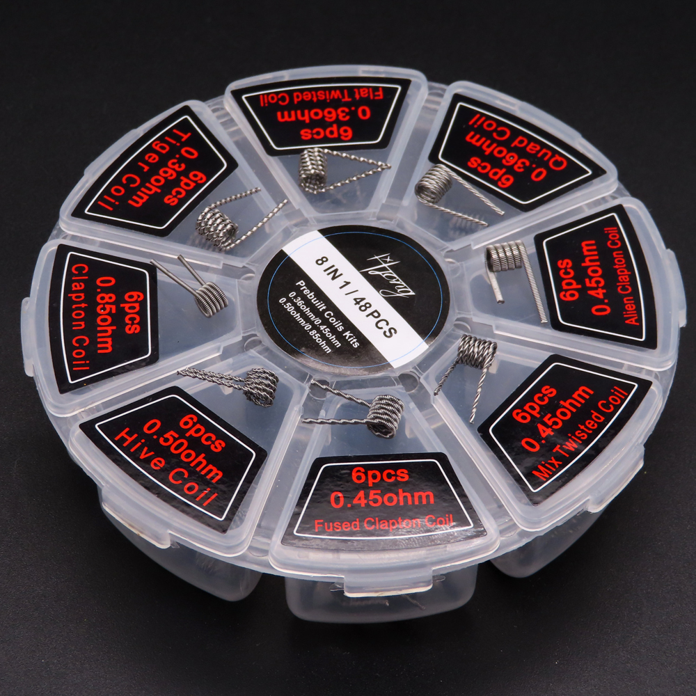 48pcs/set Premade Coils RTA RD – Vaping Area recenzja i cena