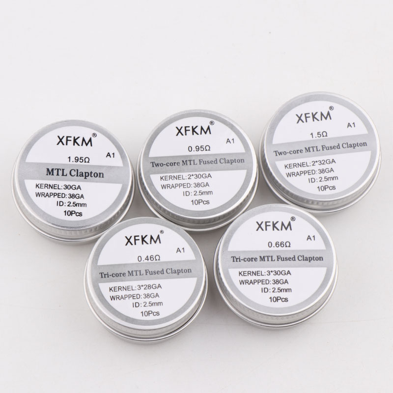 NEW XFKM 10PCS/box NI80/A1/SS3 – Clapton Wire Pre Built recenzja i cena