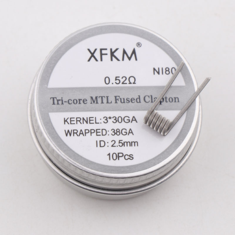 NEW XFKM 10PCS/box NI80/A1/SS3 – Clapton Wire Pre Built recenzja i cena