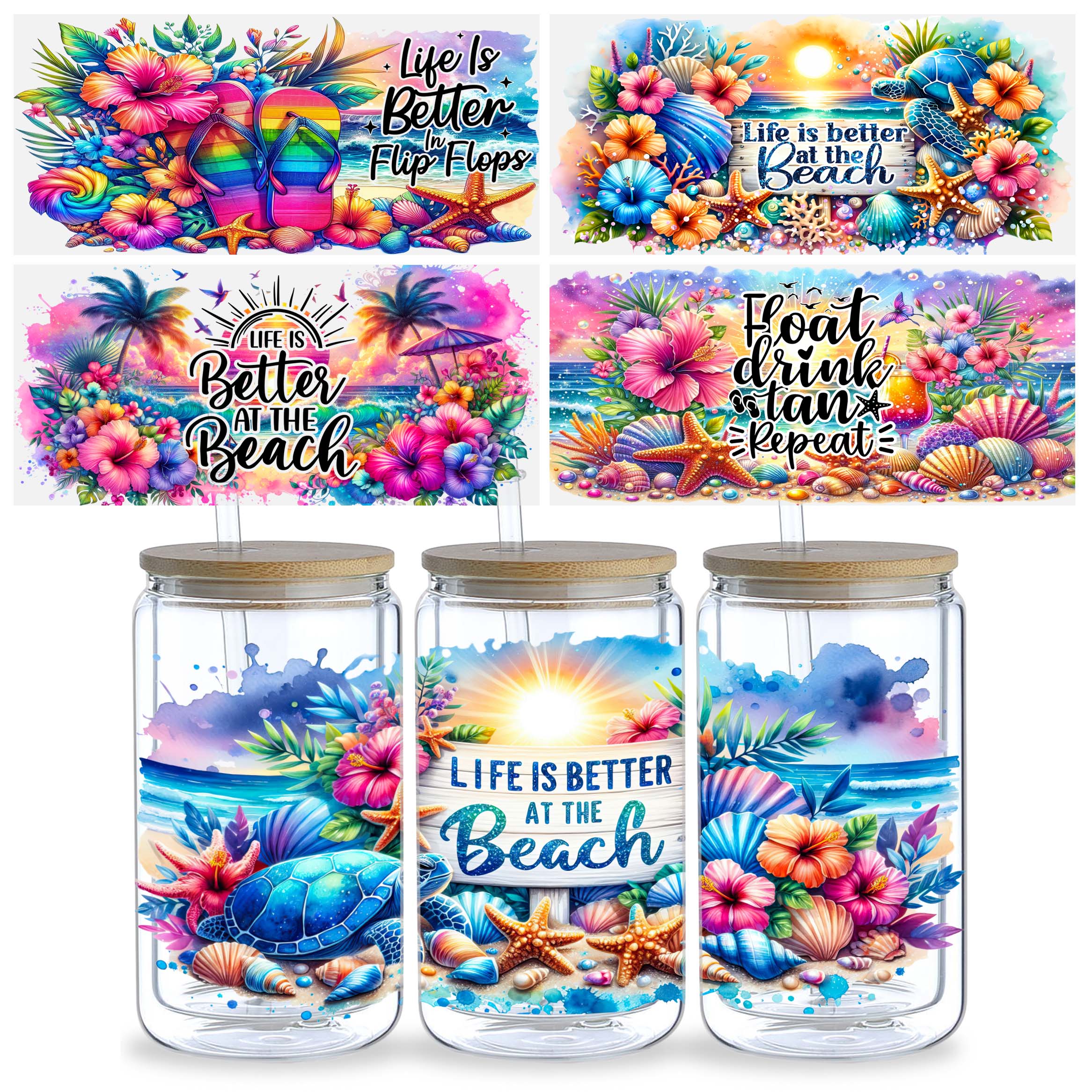 5 Sheets Seaside Beach for 16o – Rdta Tank Glass recenzja i cena