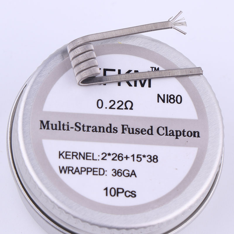 NEW XFKM 10pcs/box NI80 High D – Clapton Wire Pre Built recenzja i cena