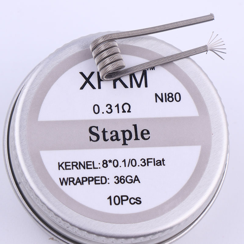 NEW XFKM 10pcs/box NI80 High D – Clapton Wire Pre Built recenzja i cena