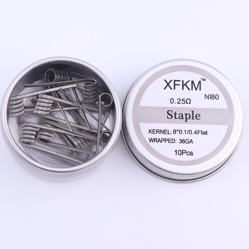 NEW XFKM 10pcs/box NI80 High D – Clapton Wire Pre Built recenzja i cena