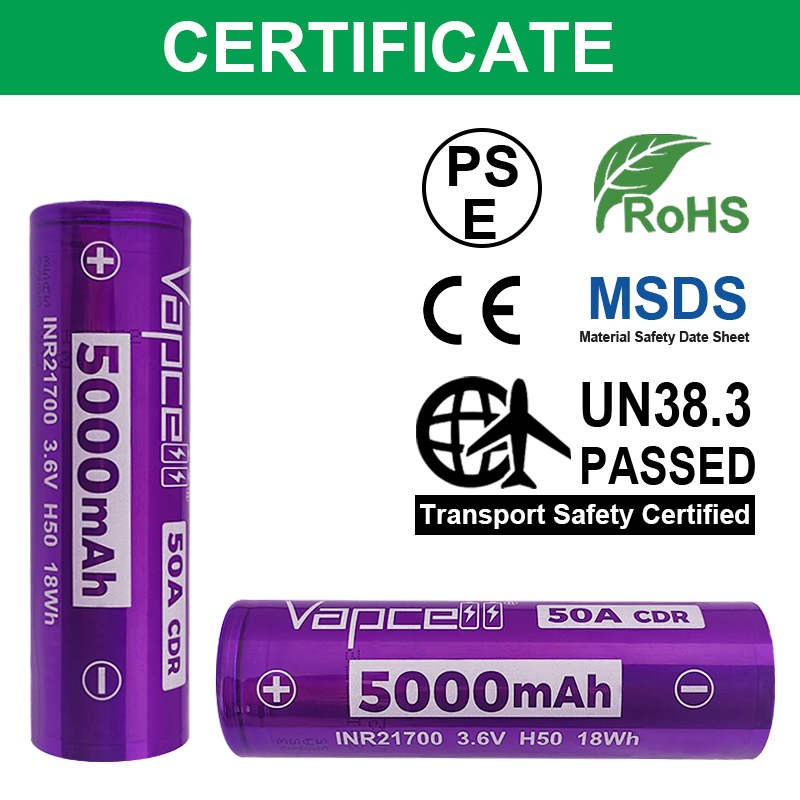 Newest Released Vapcell H50 IN – Vape Battery 18650 recenzja i cena
