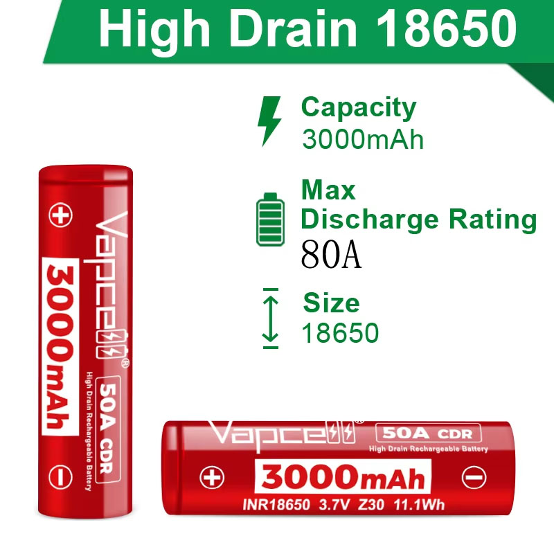 High Drain INR18650 Battery Va – Vape Battery 18650 recenzja i cena