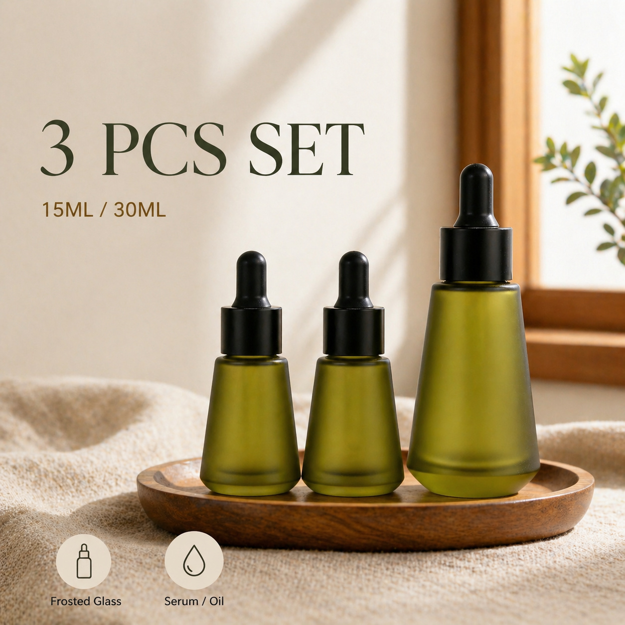 15ml 30ml Frosted Olive Green  – Juice Bottle Dropper recenzja i cena