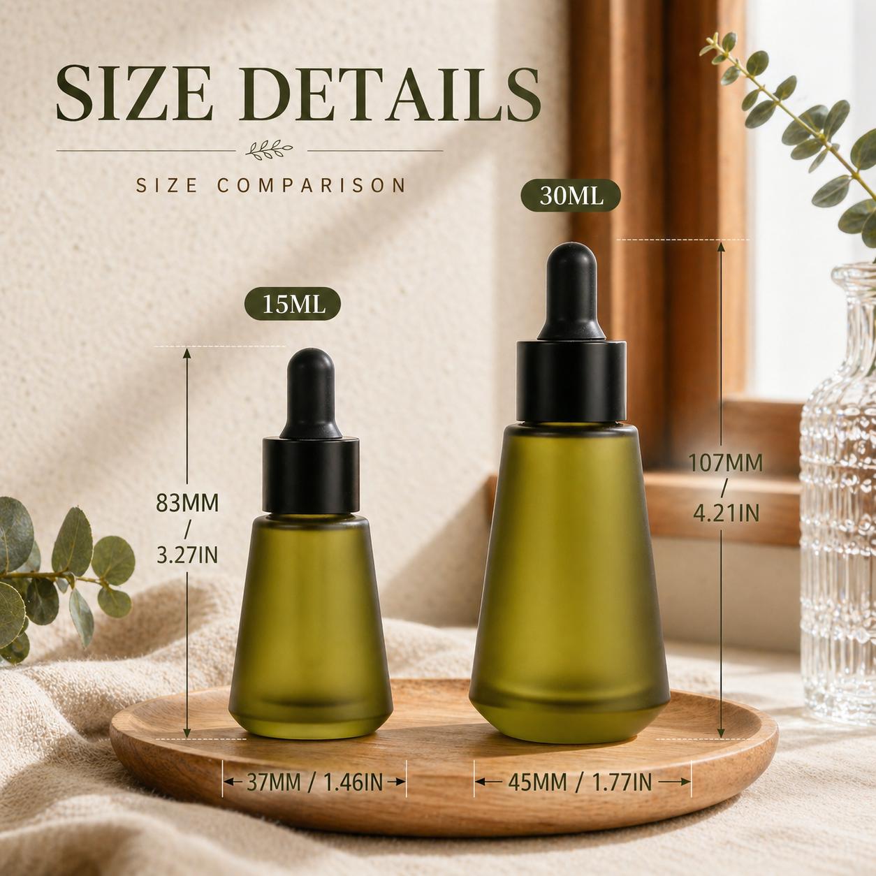 15ml 30ml Frosted Olive Green  – Juice Bottle Dropper recenzja i cena