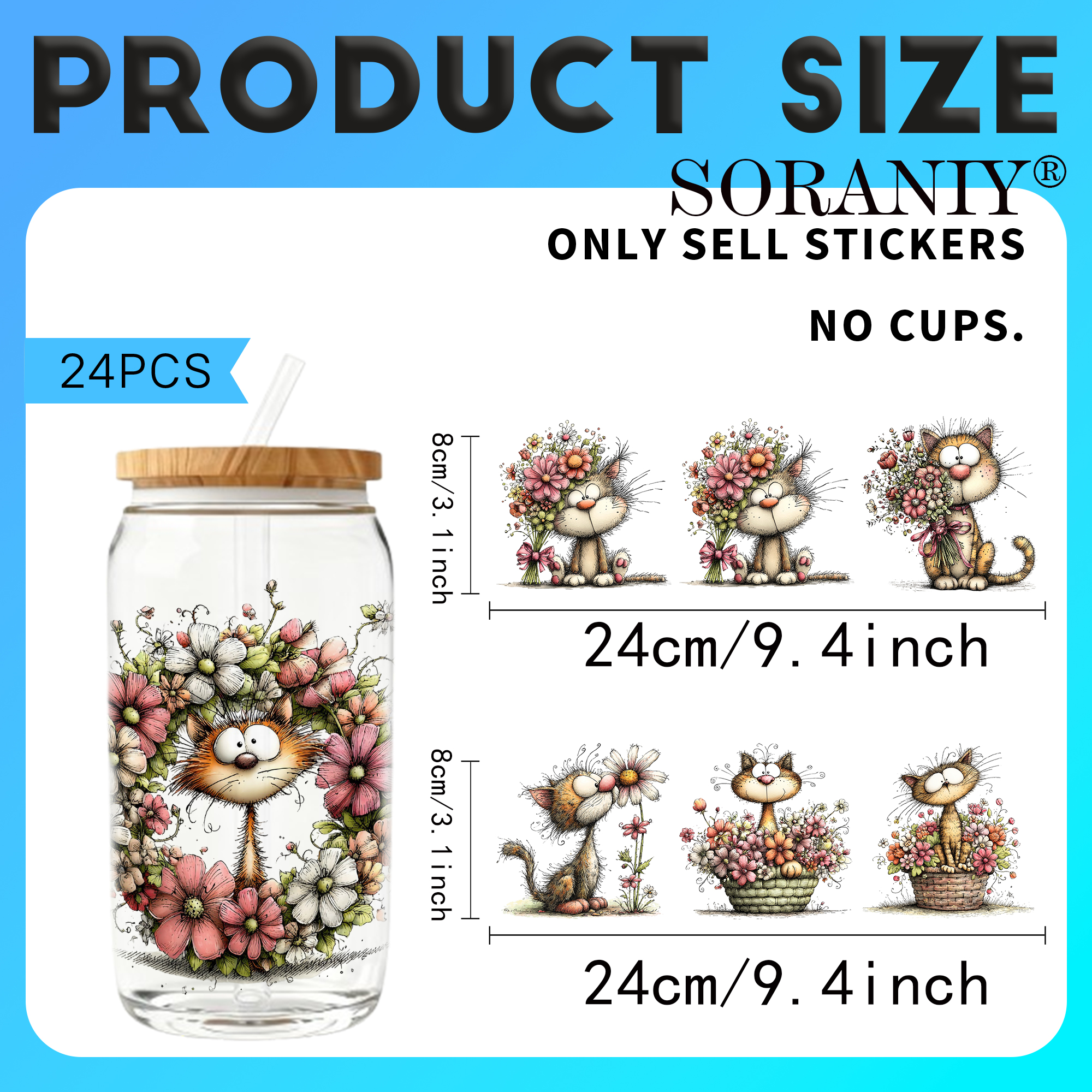 24PCS/Set Whimsical Floral Cat – Rdta Tank Glass recenzja i cena