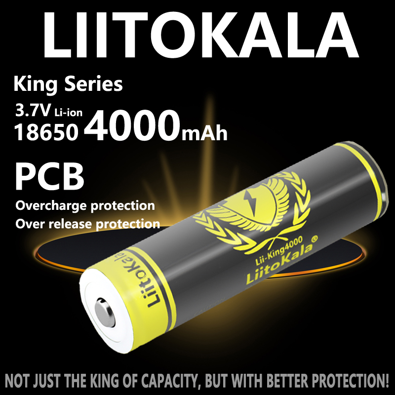 1-10pcs LiitoKala KING4000-PCB – Vape Battery 18650 recenzja i cena
