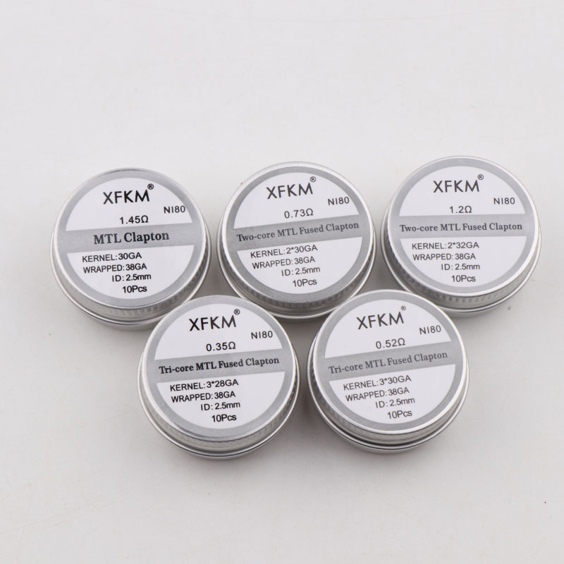 NEW XFKM 10PCS/box NI80/A1/SS3 – Clapton Wire Pre Built recenzja i cena