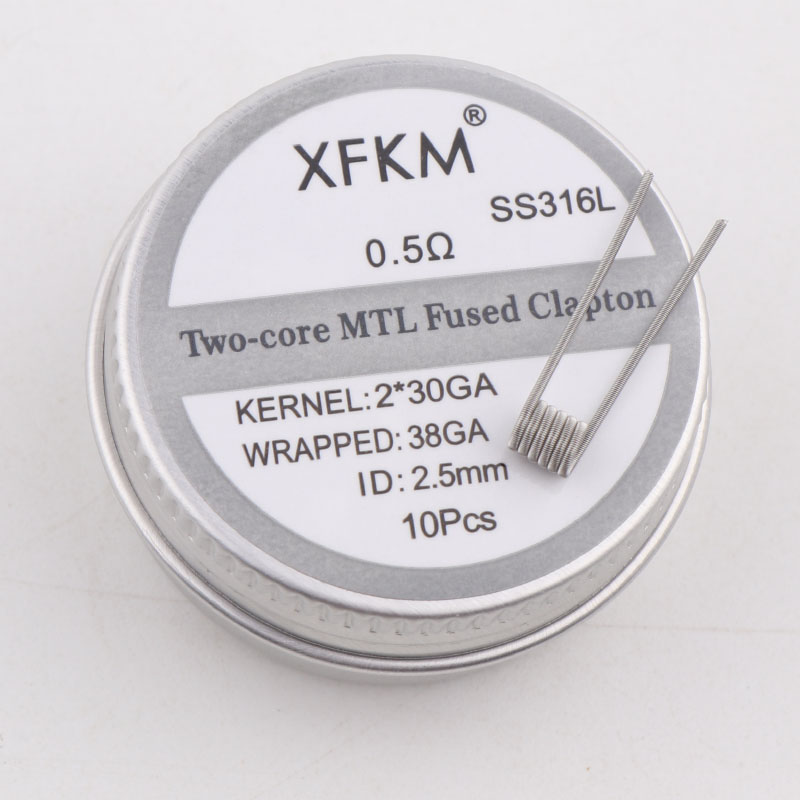 NEW XFKM 10PCS/box NI80/A1/SS3 – Clapton Wire Pre Built recenzja i cena